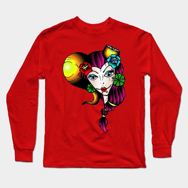 Doll face Long Sleeve T-Shirt by BSKR